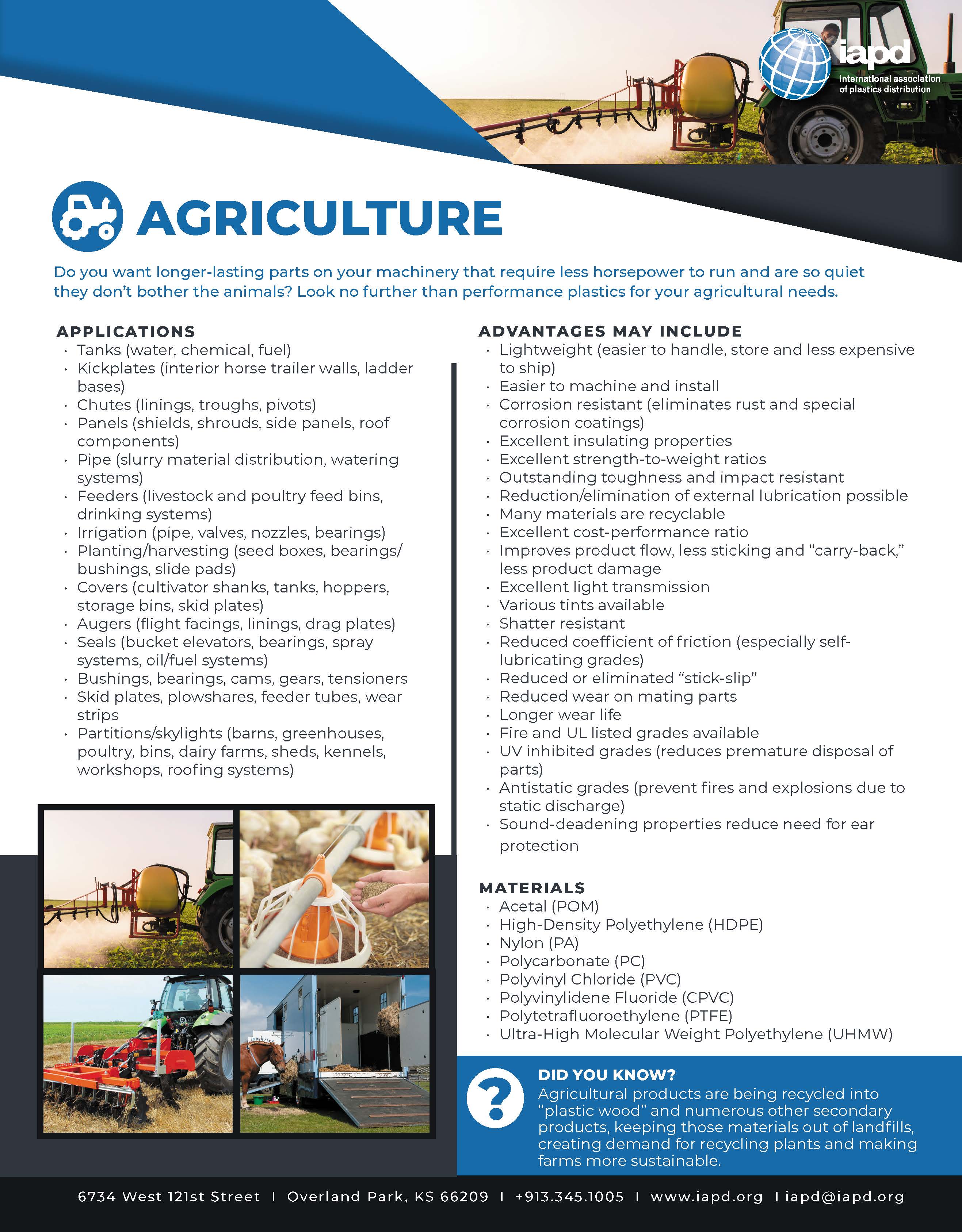 Top 26 Markets for Plastics: Agriculture